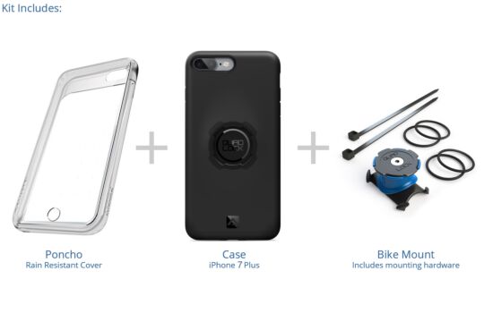 Uchwyt rowerowy z etui dla iPhone 7 Plus Quad Lock